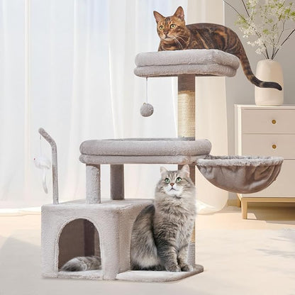 Taoqimiao Cat Tree, 32.2-Inch Cat Tower by Taoqimiao