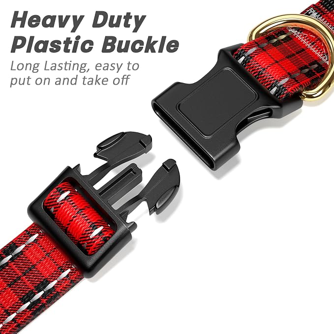 Reflective Dog Collar for Extra Small Dogs, Cute Boho Adjustable Heavy-Duty - Image 4