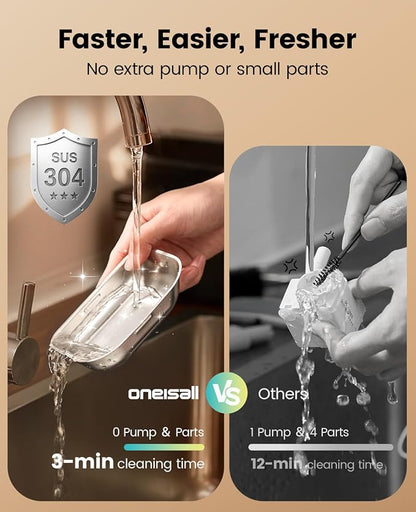 oneisall Wireless Filterless Cat Water Fountain, Separate Clean and Dirty Water - Image 7