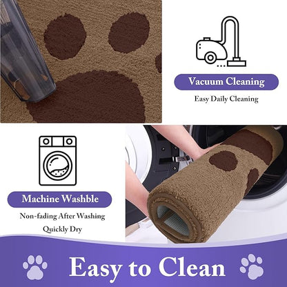 Buganda Dog Door Mat for Muddy Paws, Absorbent Dirt Trapper Non Slip Indoor - Image 6