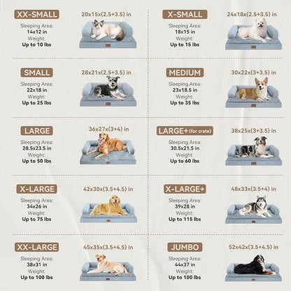 Large Dog Bed Orthopedic Washable, Big Large XXXLarge Dogs, Orthopedic Grey - Image 2