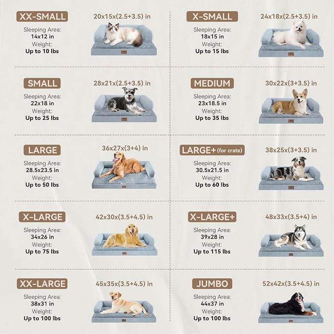Large Dog Bed Orthopedic Washable - Image 4
