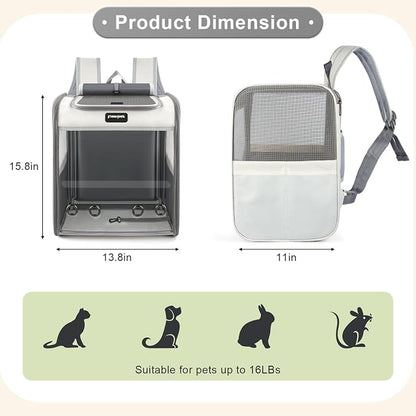 Cat Carrier Backpack, Large Pet Carrier Backpack, Cat Travel Backpack - Image 2