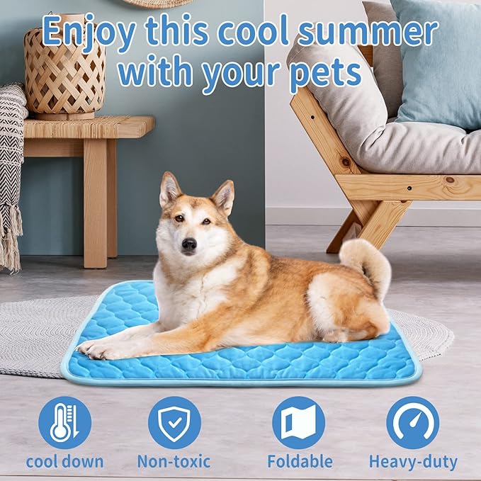 Dog Cooling Mat Non-Toxic Self Cooling Pad - Image 2