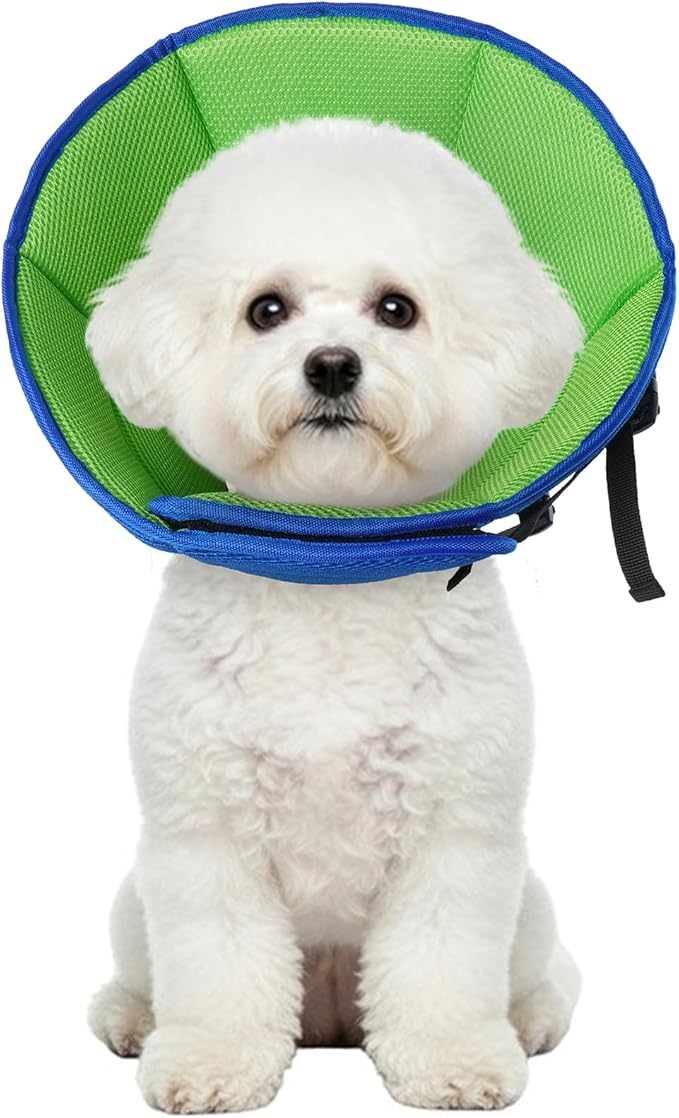 Dog Cone Collar After Surgery, Adjustable Soft Recovery Cone by Allroaring
