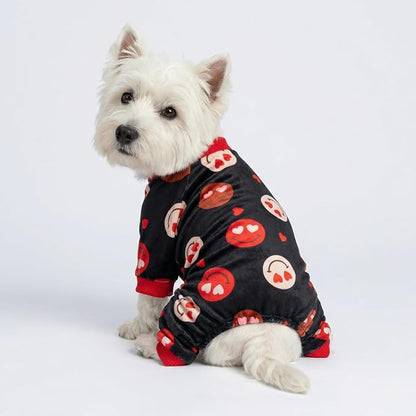 Fitwarm Hearts Eyes Smily Face Dog Pajamas, Cozy Valentines Outfit - Image 4