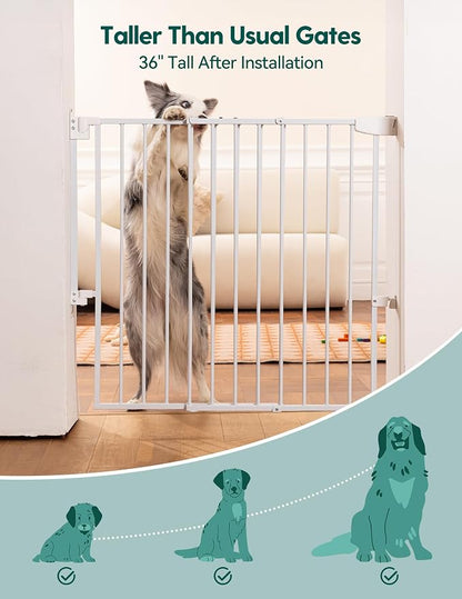 Babelio 34" Tall No Bottom Bar Baby/Dog Gate - Image 3