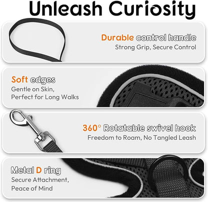 Dooradar Cat Harness and Leash Set, Escape Proof Safe Adjustable Kitten Vest - Image 6