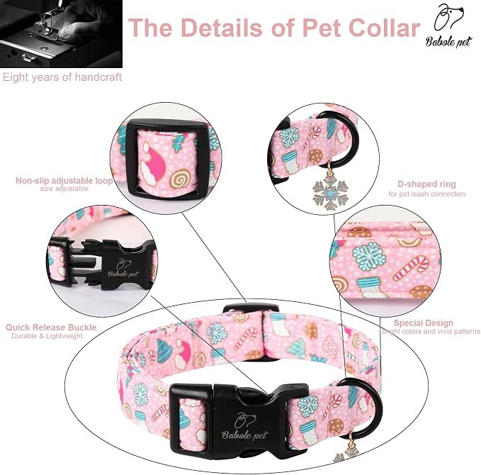 Christmas Dog Collar for Medium Dogs - Image 4