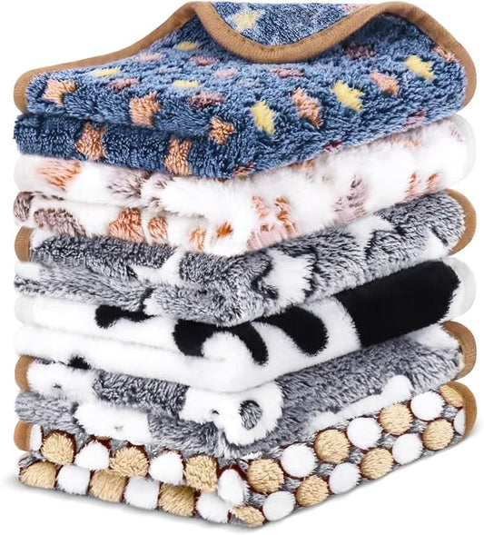 6 Pcs Guinea Pig Blankets Bedding Small Animal Cage Liners Sleep Mat Absorbent by Eilyliafe
