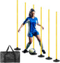 6 Pcs 5 FT Adjustable Agility Training Poles by Nbguigdstr