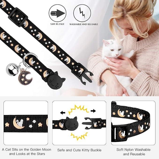 2Pcs Breakaway Cats Collars Cat Collars - Image 3