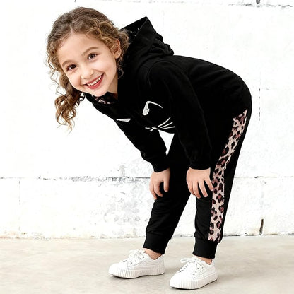 Toddler Baby Girls Clothes Long-sleeve Tie Dye Hoodie Sweatshirt Pants Hooded - Image 6