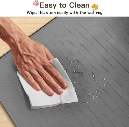 Largest Dog Food Mat, 39.5"x29.5" Silicone Dog and Cat Mat - Image 5