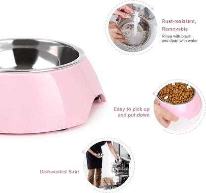Double Dog Bowls Set – Non-Slip Pet Food & Water Dishes - Image 5