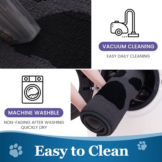 Buganda Dog Door Mat for Muddy Paws, Absorbent Dirt Trapper Washable Indoor - Image 7