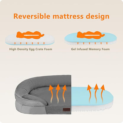 Dwanton Orthopedic Dog Bed for Large Dogs - Image 3