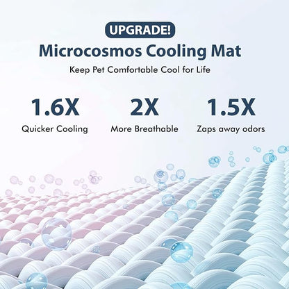 MICROCOSMOS Summer Cooling Mat & Sleeping Pad- Water Absorption Top, Easy Carry - Image 3