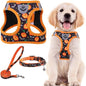 PUPTECK Adjustable Dog Harness Collar and Leash Set Step in No Pull Pet Harness by PUPTECK