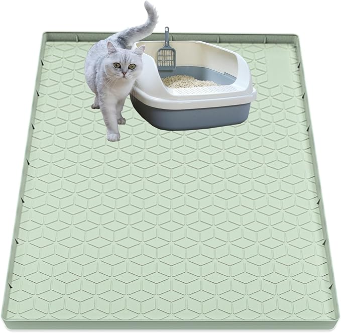 Cat Litter Mat, Silicone Large Cat Mat by Jacooxi