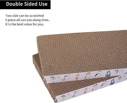 5 Packs cat Scratcher Toys Reversible Scratching Post Board - Image 3