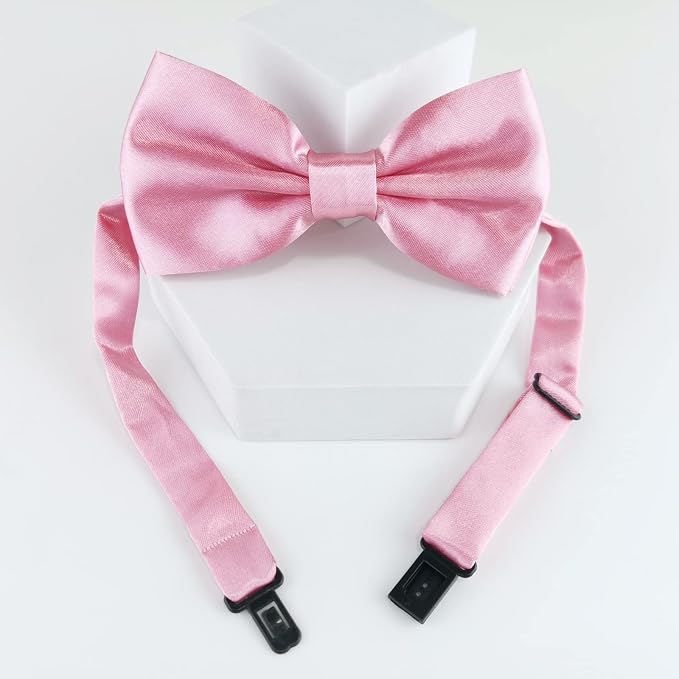 KOOLMOX Pink Bow Tie for Dogs, Formal Dog Bowtie - Image 6