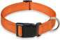Reflective Dog Collar with Buckle Adjustable Safety Nylon Collars by BOOMIBOO