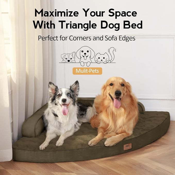 Large Orthopedic Dog Bed with Sides Big Dog Beds with Removable Washable Cover - Image 4