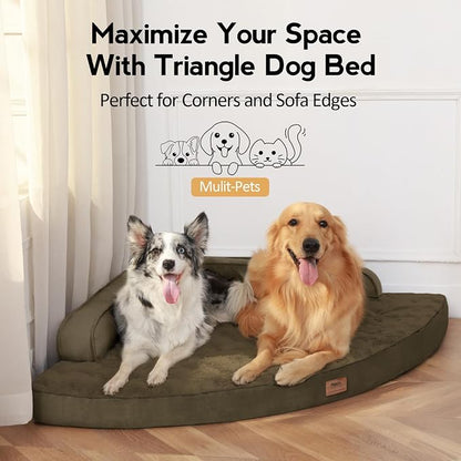 Large Orthopedic Dog Bed with Sides Big Dog Beds with Removable Washable Cover - Image 4