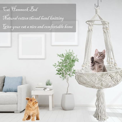 kathson Macrame Cat Hammock - Image 5