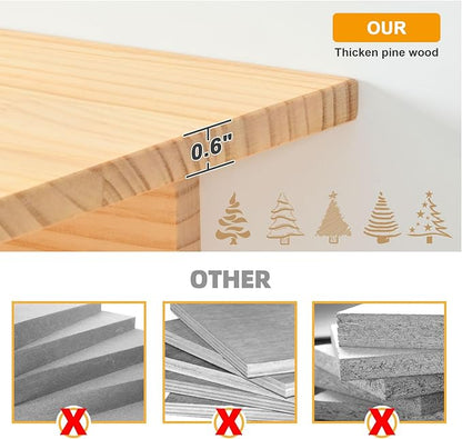 PETKABOO Cat Wall Shleves and Perches, Pine Wooden Cat Wall Furniture Climbing - Image 7