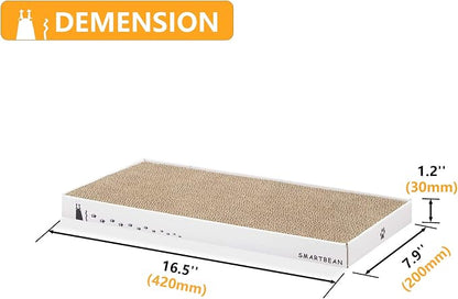 Cardboard Scratcher Pad Scratching post:Smartbean Cat Scratch Pad, Cat - Image 3
