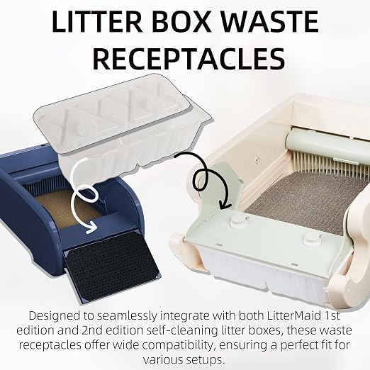 20-Pack Litter Box Waste Receptacles Compatible - Image 3