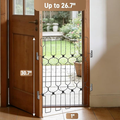 Retractable Dog Gate for Front Door 26" Wide 30.7" Tall Automatic Retractable - Image 4
