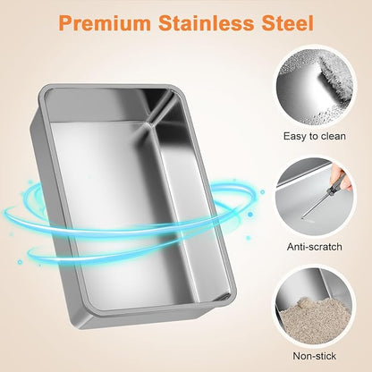 XXXXL Stainless Steel Cat Litter Box - Image 4
