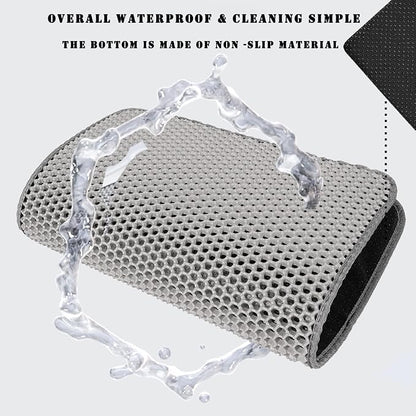 HCY&WLD Cat Litter Mat, 45x26/35x24/30x22/24x18 Inch Double Layer Cat Litter - Image 6