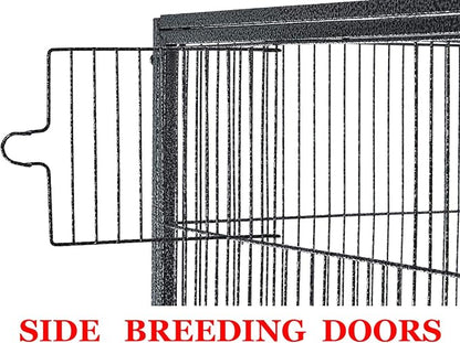 54" Large Wrought Iron Breeding Flight Canary Parakeet Cockatiel Lovebird Finch - Image 5