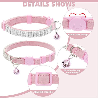 EXPAWLORER Soft Velvet Safe Cat Collars - Image 3