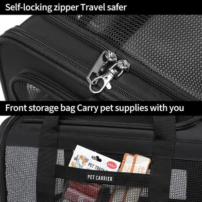 Airline Approved Pet Carrier for Cats and Small Dogs up to 15 lbs, Breathable - Image 5