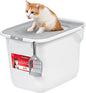 IRIS USA Cat Litter Box, Large Cat Box Enclosure, Top Entry by IRISUSA