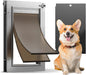 Dog Door All Aluminum Medium, Doggy Doggie Cat Door, Heavy Duty Pet Door by HomePage