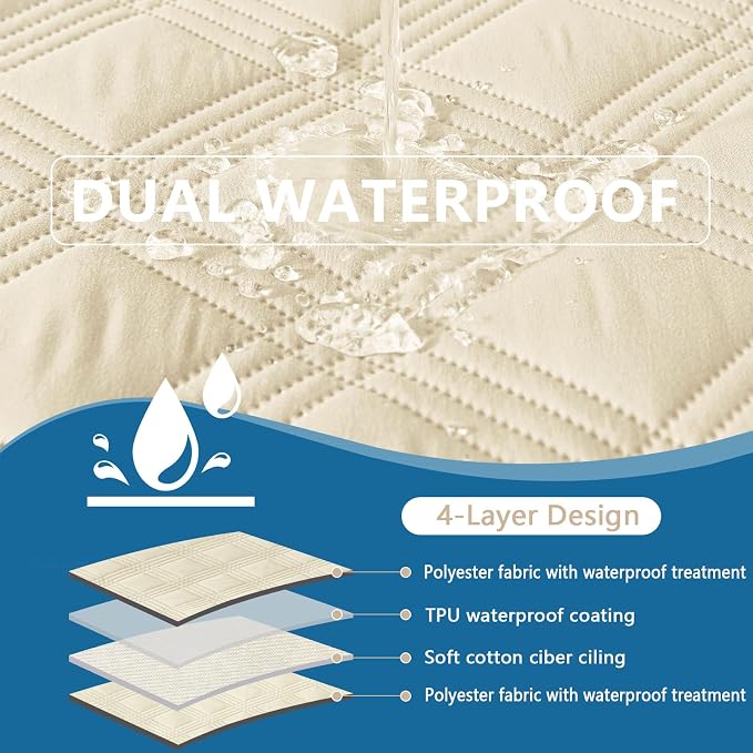 hyha Waterproof Dog Blanket, Reversible Pet Bed Blanket, Soft Sofa Couch Cover - Image 3