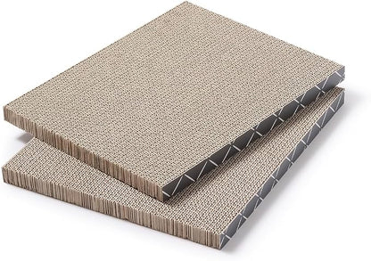Hide & Scratch Cat Scratcher Pad – 2 Pack | Double-Sided Cardboard Refills - Image 5