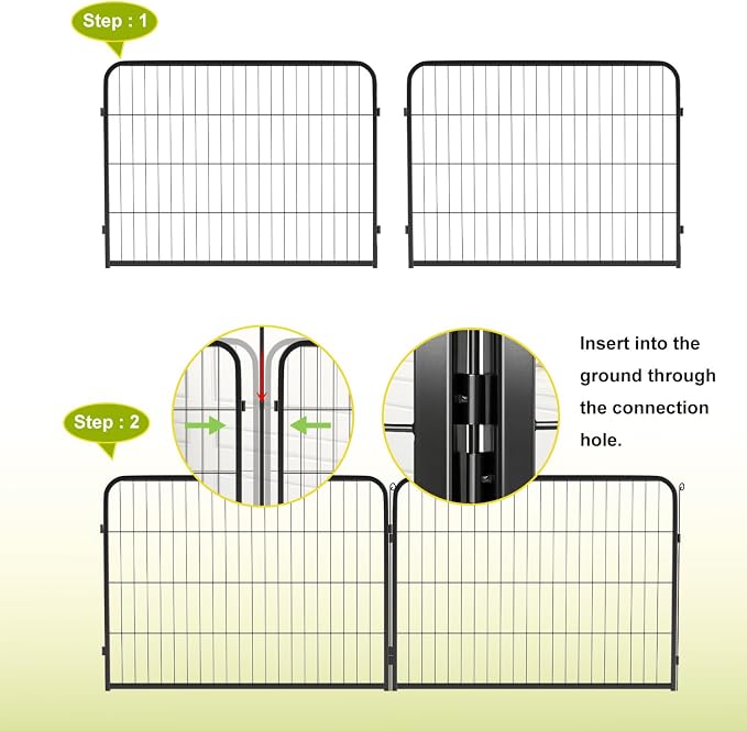 BestPet Dog Playpen 24 Inch 16 Panels Heavy Duty Metal Pet Exercise Pen Indoor - Image 5