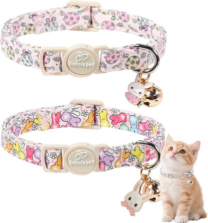 2 Pack Easter Cat Collars by Babolepet