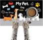 Funning My Pet Dog Pattern Dog Feeding Mat Pet Food Mat by HOMETITUTE