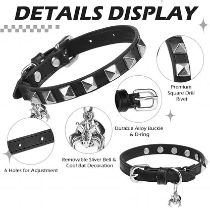 EXPAWLORER Halloween Leather Cat Collar - Image 3