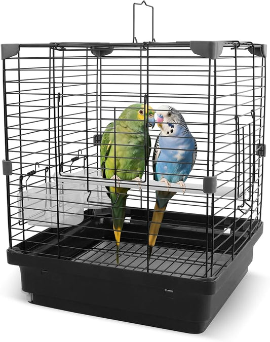 Small Bird Cage for Parakeets, Budgies & Canaries and More Small Birds by COKUUCO