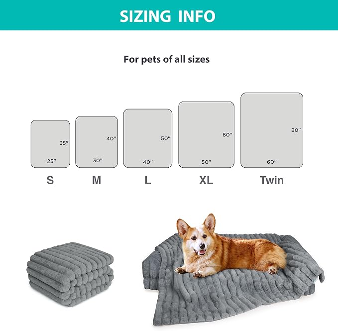 Waterproof Dog Blanket for Bed, Luxury Plush Washable Large Dogs Blankets for - Image 5