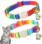 Cat Collar, 2 Pack LGBT Cat Collars Breakaway by DOGWONG